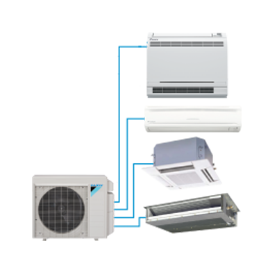 Multi Split AC System (2, 3, 4 or 5 Zones) 1 4 port multi split 1